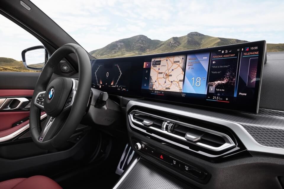 Màn hình giải trí trên BMW 3-Series 2023