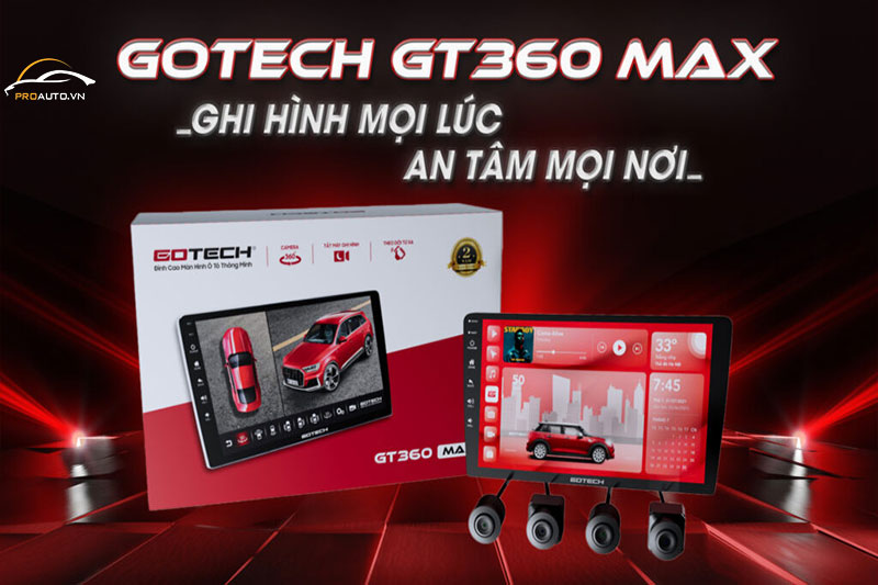 Gotech GT360 Max tích hợp camera 360 độ
