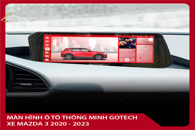 Hình ảnh màn hình Gotech xe Mazda